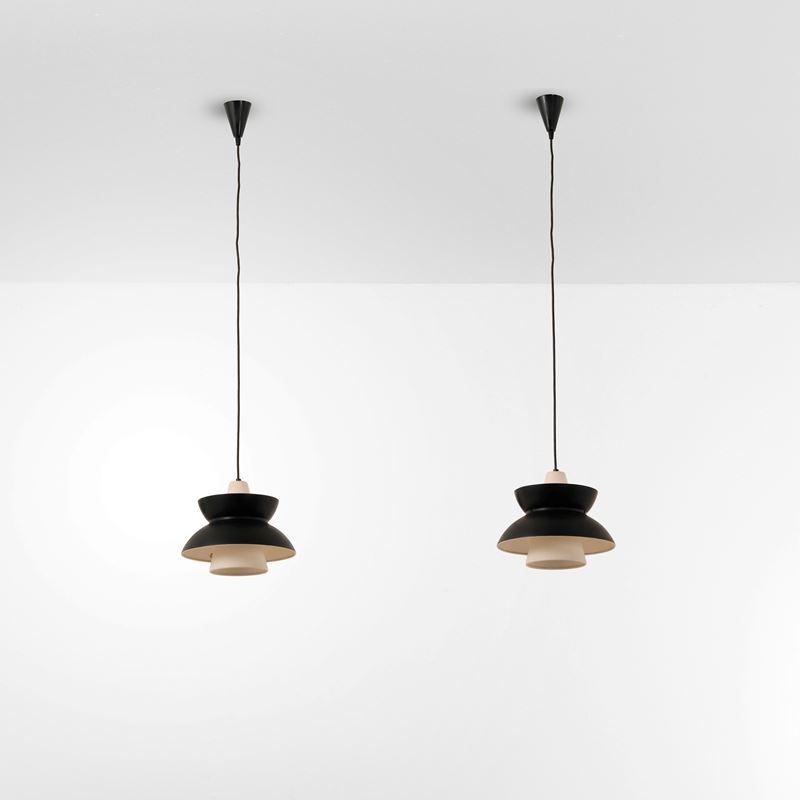Stilnovo : Due lampade a sospensione  - Asta Design - Cambi Casa d'Aste