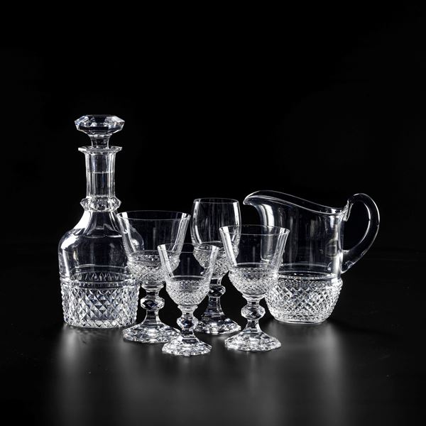 Servizio calici “Josephine-Charlotte” Belgio, Manifattura Val Saint-Lambert, XX secolo