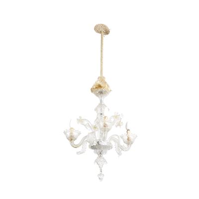 Lampadario in Vetro di Murano. XX Secolo