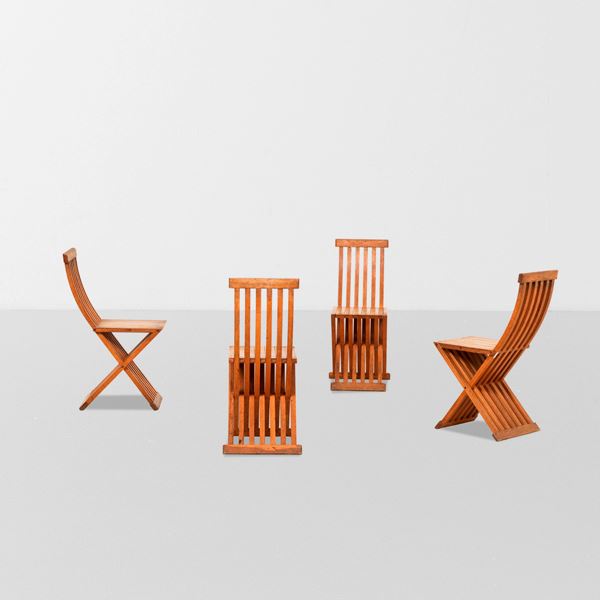 Quattro sedie pieghevoli mod. Tomasa