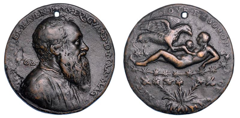 RAVENNA. TOMMASO RANGONE, 1485-1577. Medaglia in bronzo 1562.  - Auction Numismatics - Medals and popes - II - Cambi Casa d'Aste