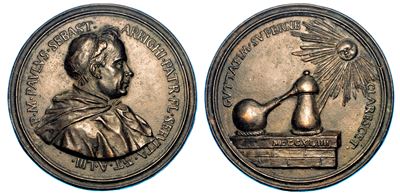 Firenze. Paolo Sebastiano Arrighi, 1688-1771. Medaglia in Bronzo 1704.