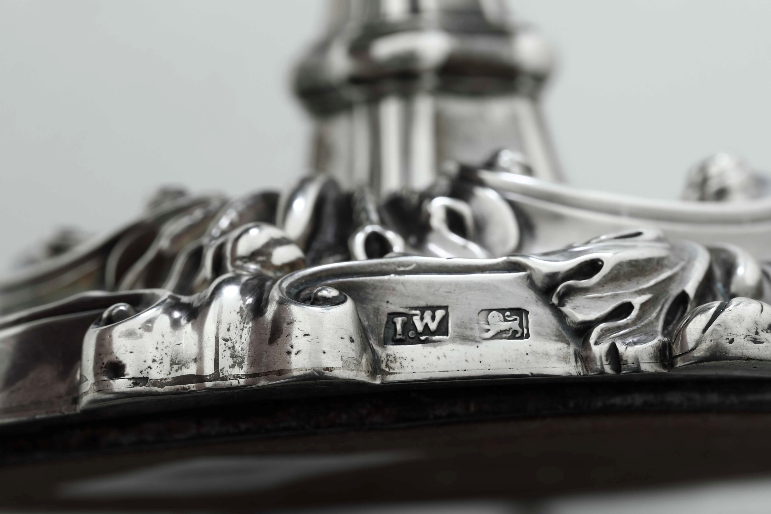 Città di Sheffield, 1811, Argentiere John Watson. sulla Base Inciso Crest con Testa di Cervo Copp...