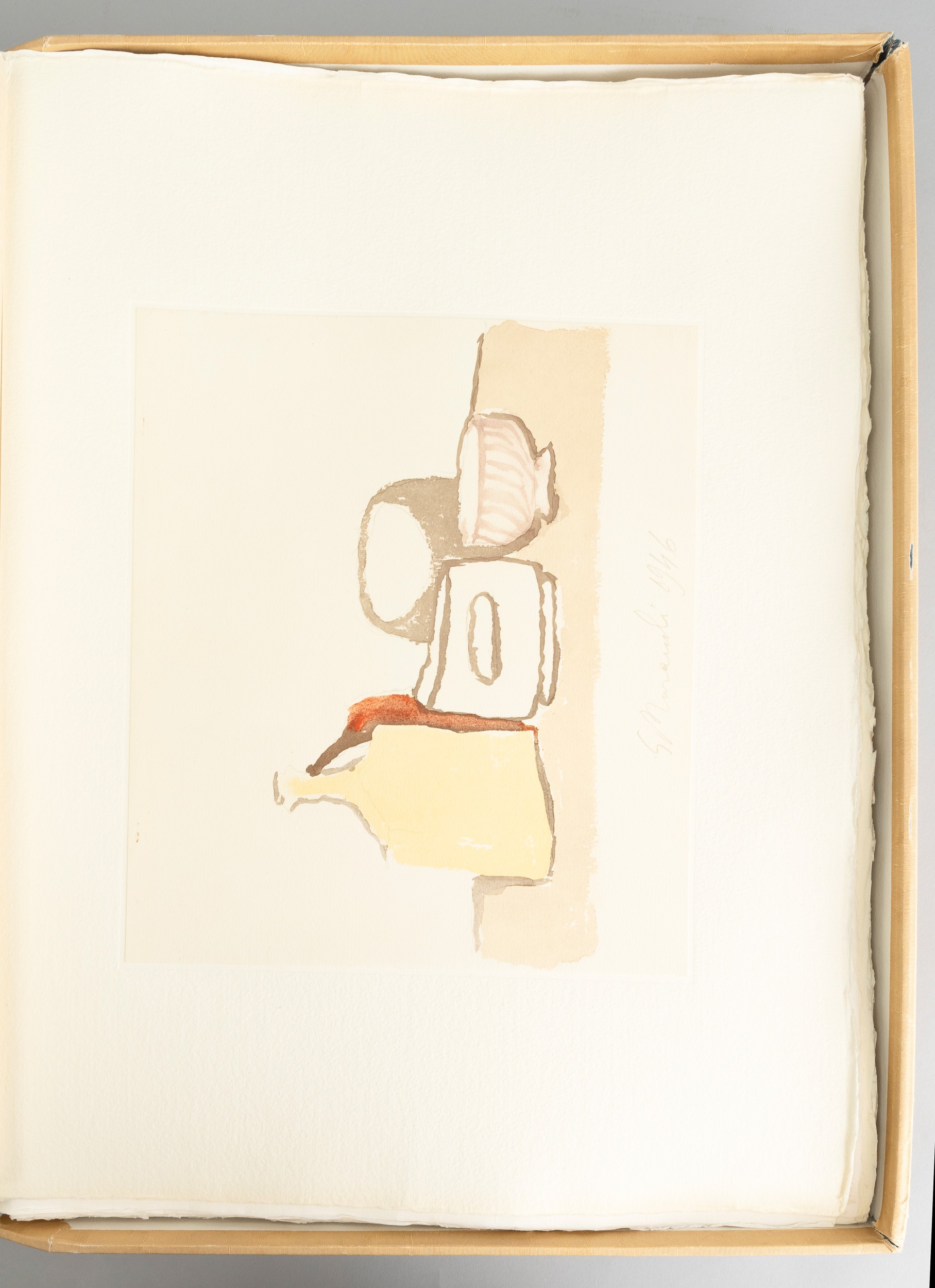 Giorgio Morandi - Volume con cinquanta riproduzioni di acquerelli