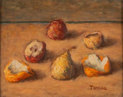 Natura morta, olio su tavola