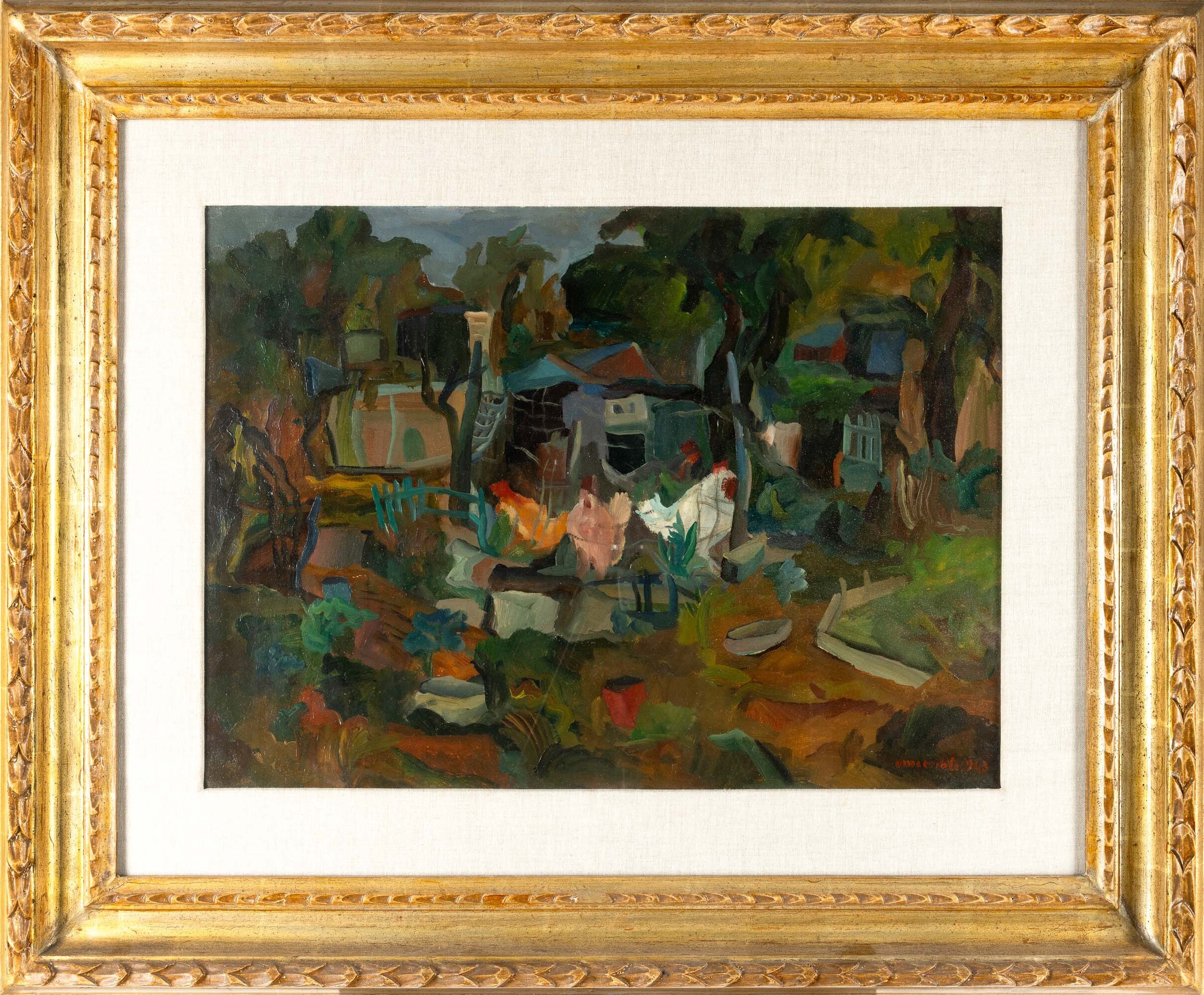 Giovanni Omiccioli - Orto n.63, olio su tela