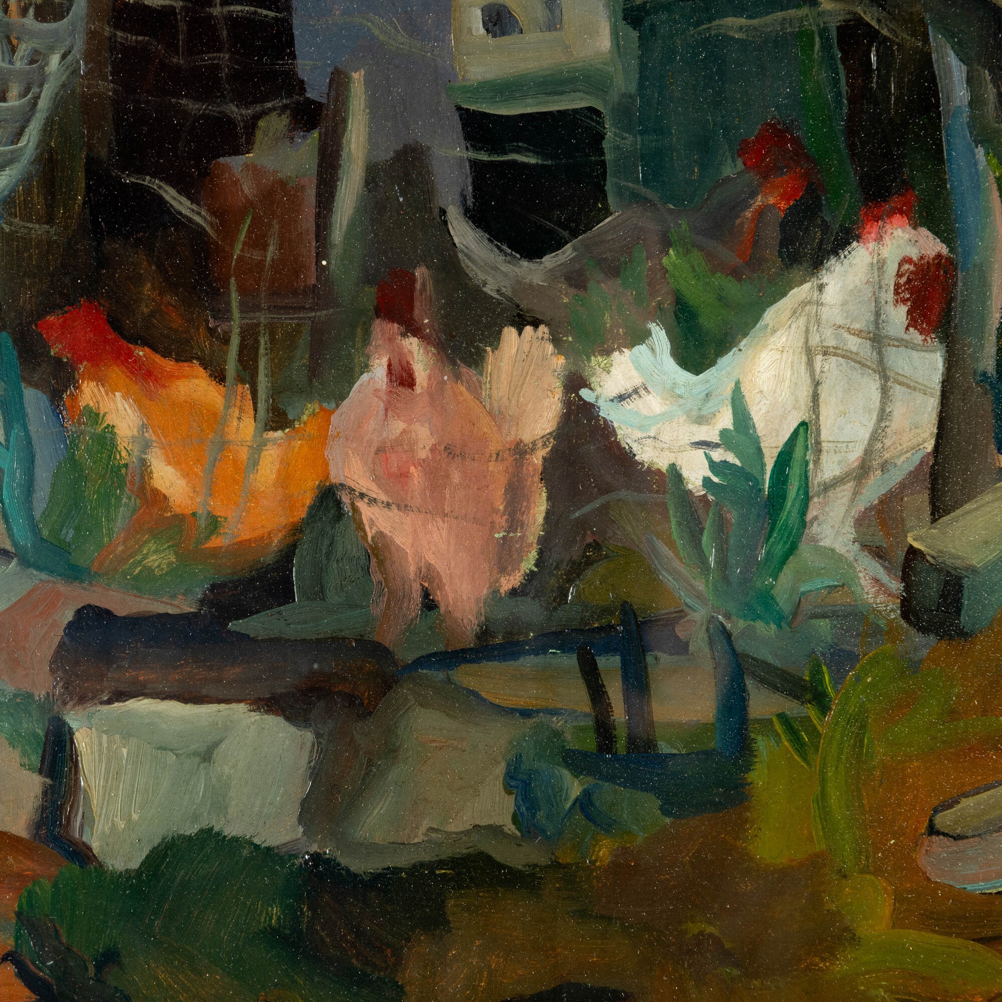 Giovanni Omiccioli - Orto n.63, olio su tela