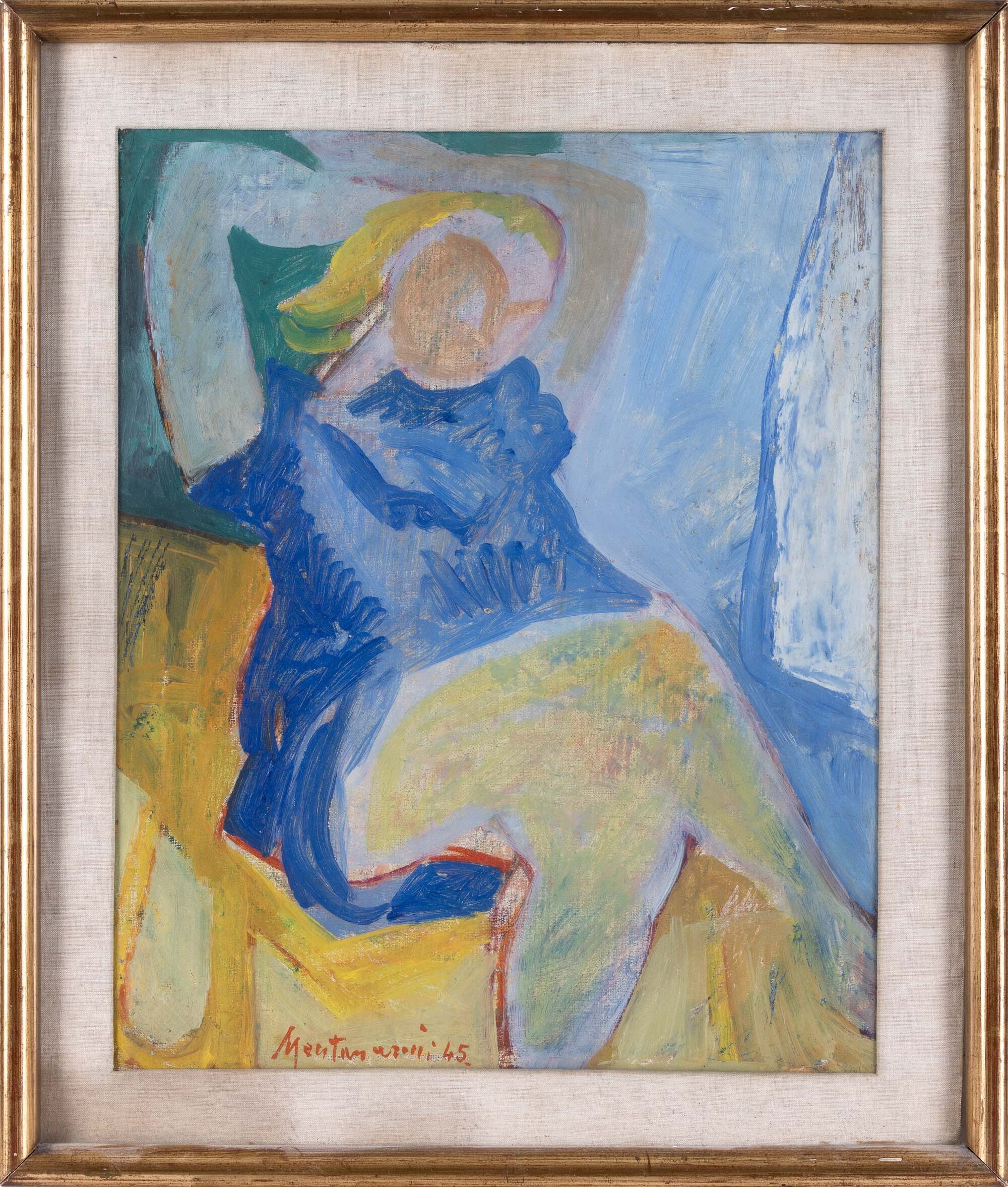 Luigi Montanarini - Senza titolo, olio su tela