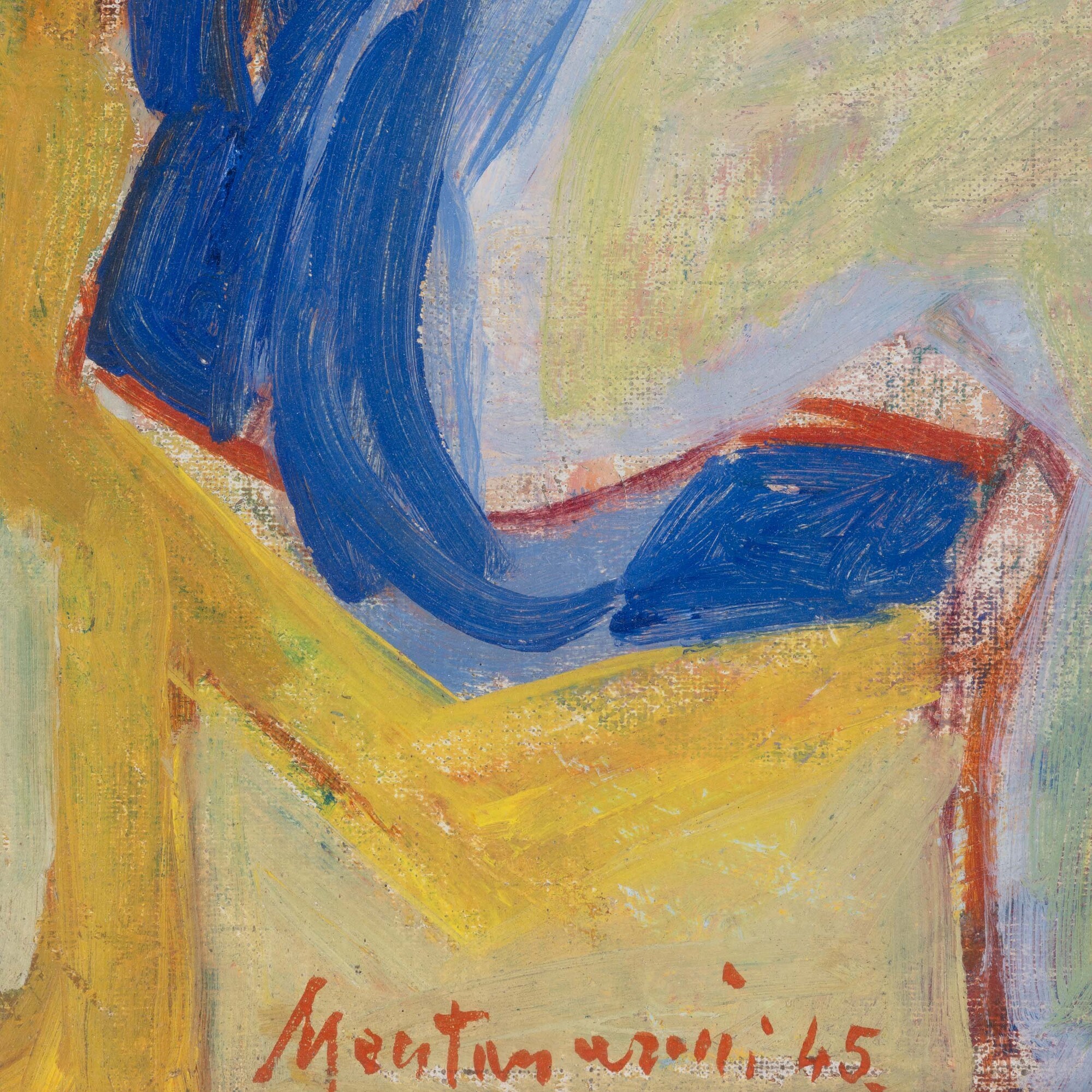 Luigi Montanarini - Senza titolo, olio su tela