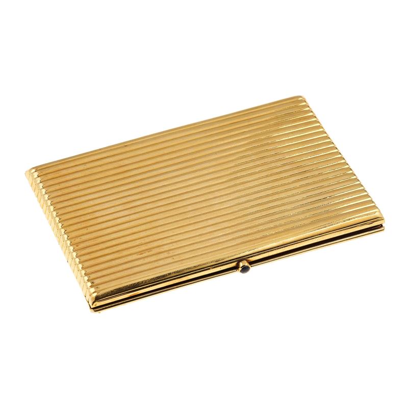 Gold cigarette case  - Auction Fine Jewellery - Cambi Casa d'Aste