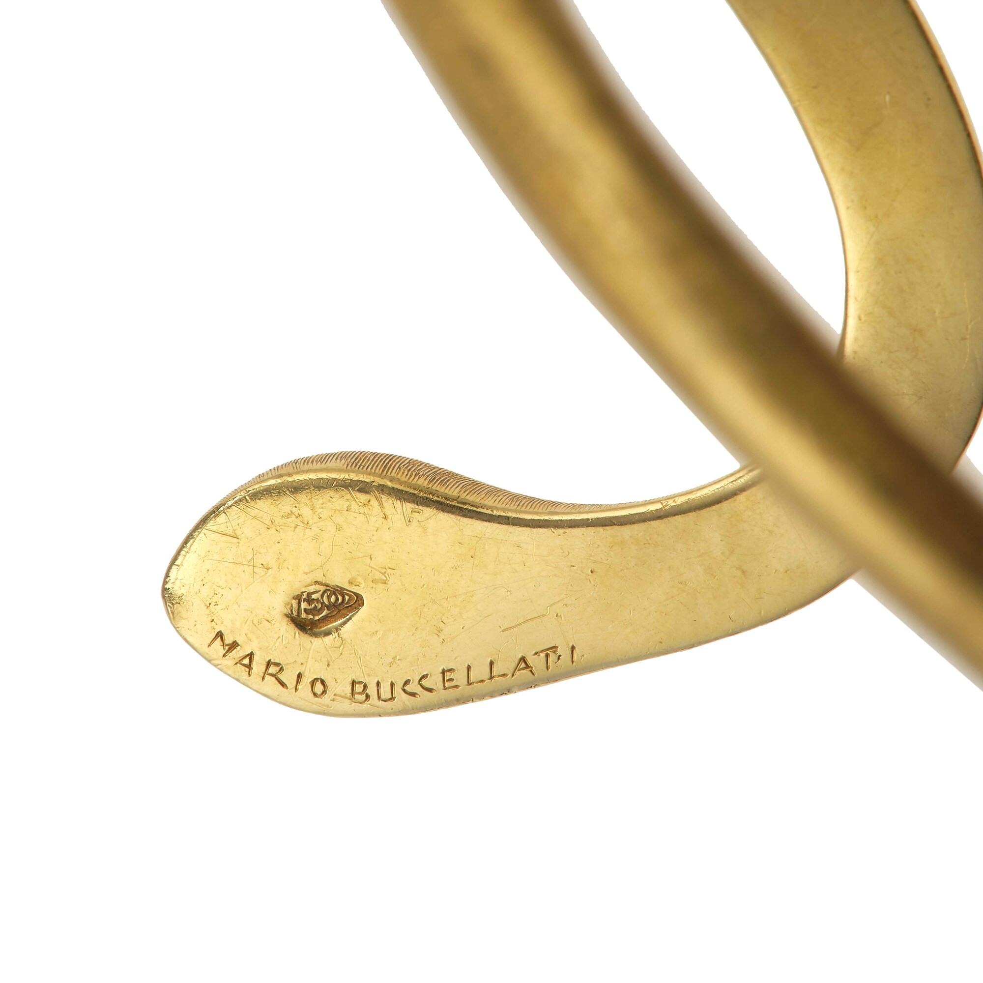 Mario Buccellati, Bracciale rigido 'Serpente' in oro giallo 750/1000