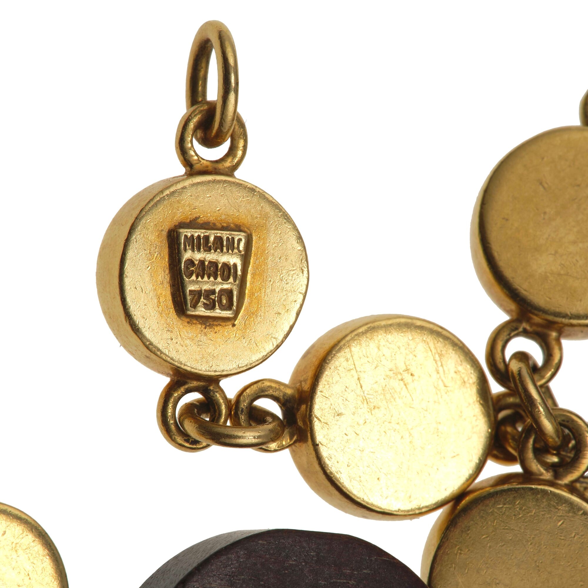 Demi-parure Composta da Girocollo e Bracciale con Inserti in Legno