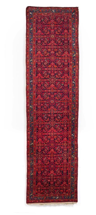 Passatoia Malayer, Persia, XX secolo, cm 98 x 398