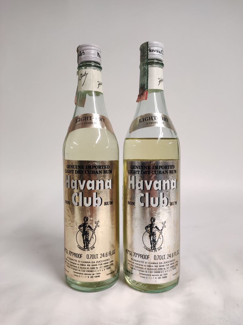 Havana Club 3 Years Old, Light Dry Rum  - Auction Spring Wines and Spirits - Cambi Casa d'Aste