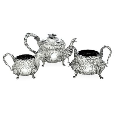 Londra 1835, Argentiere J. E. Terrey & Co Servizio da Tè