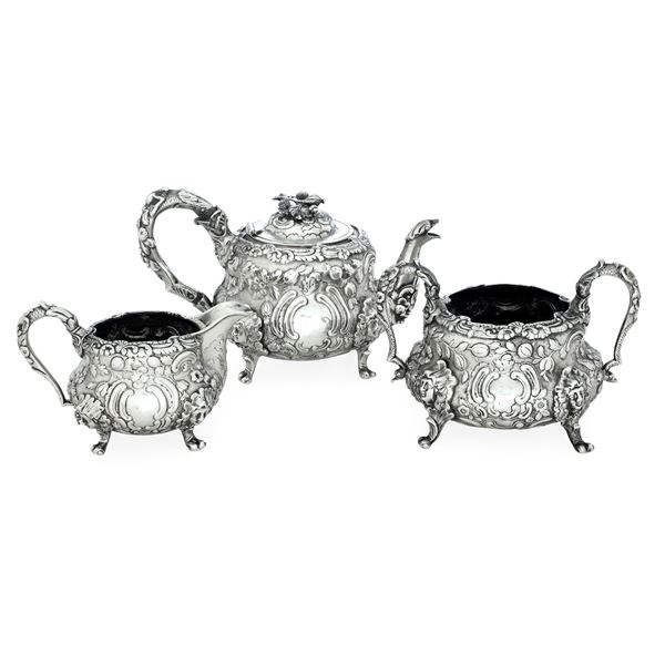 Londra 1835, argentiere J. E. Terrey & Co Servizio da tè