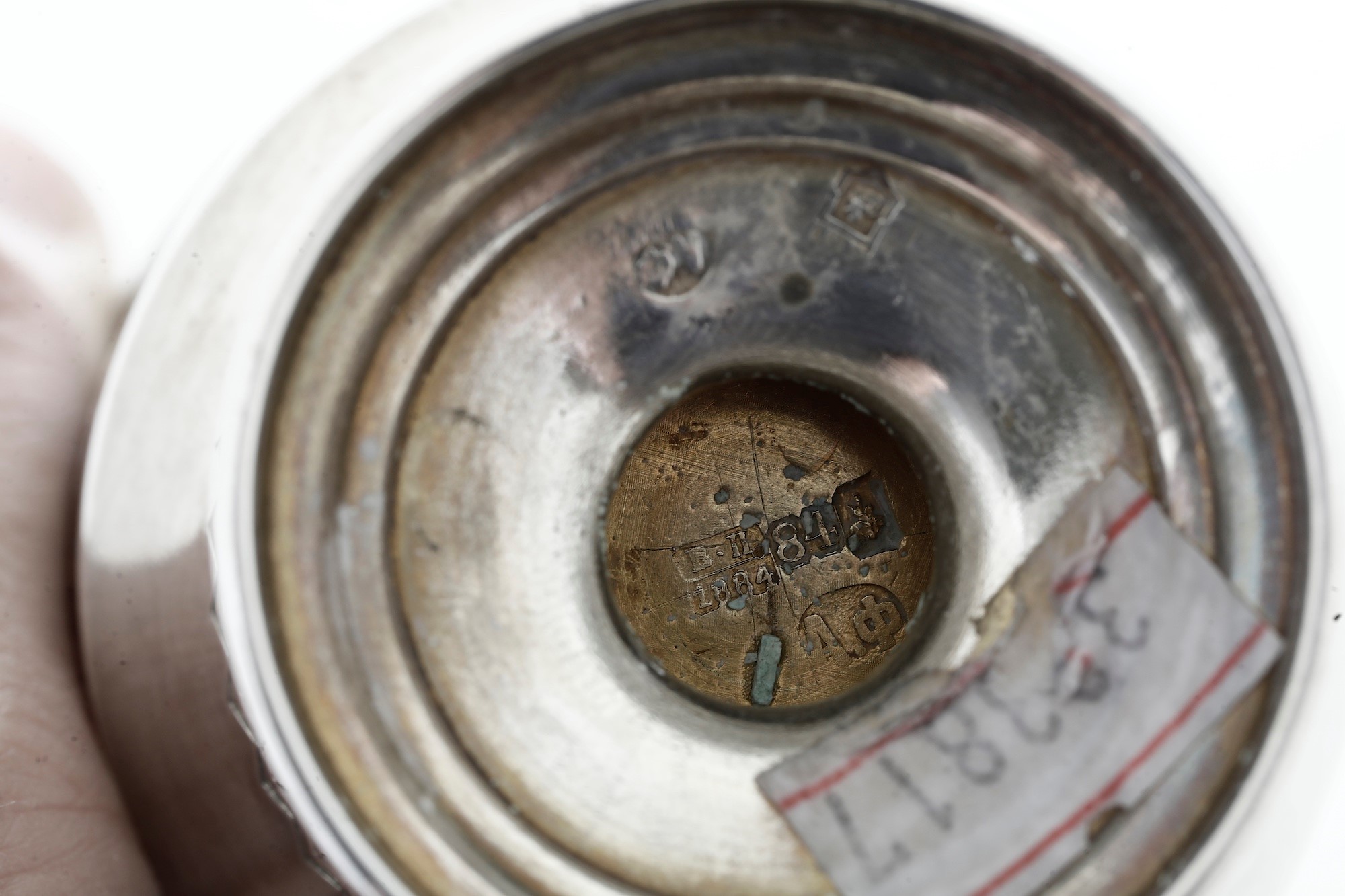 Mosca 1884, Marchi Dell’assaggiatore e Dell’argentiere (non Identificati) Tazza con Piatto