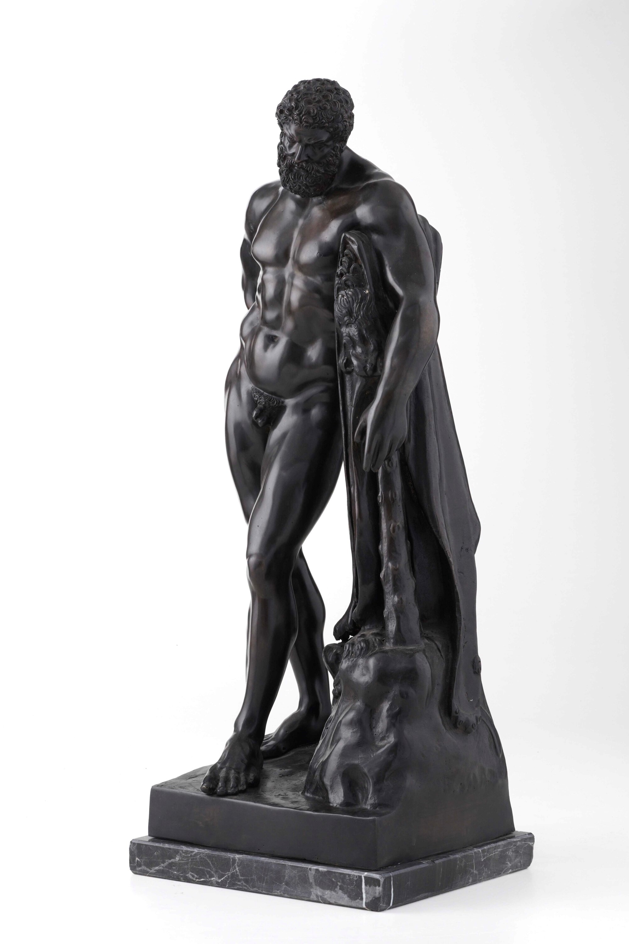 Copia dall’antico di Ercole Farnese, bronzo patinato, XIX-XX secolo