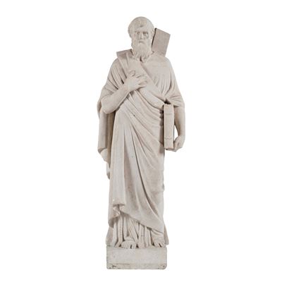 Scultore del XX secolo, Evangelista, scultura in pietra