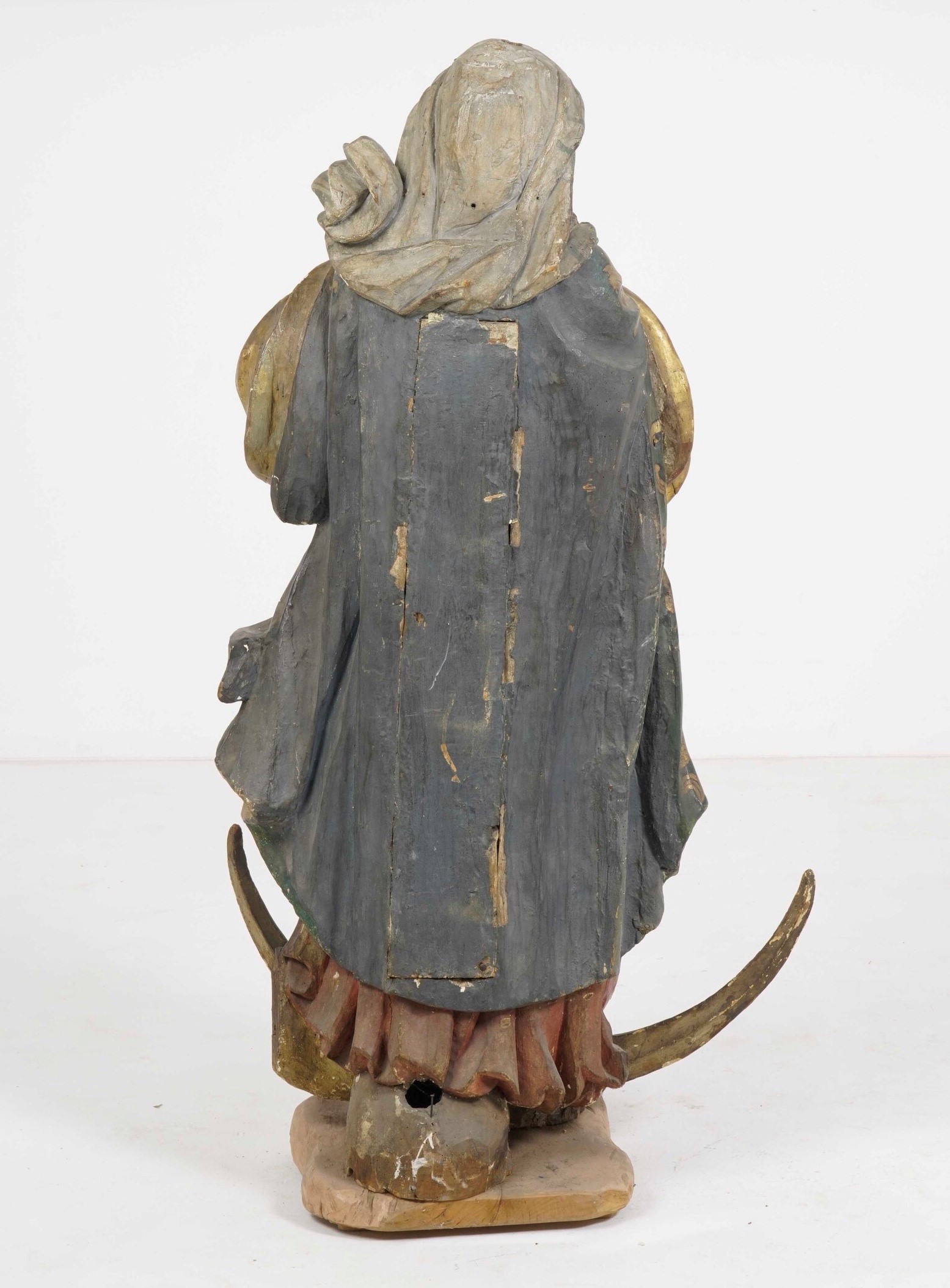 Arte barocca italiana del XVIII secolo, Madonna Immacolata, legno dipinto e dorato
