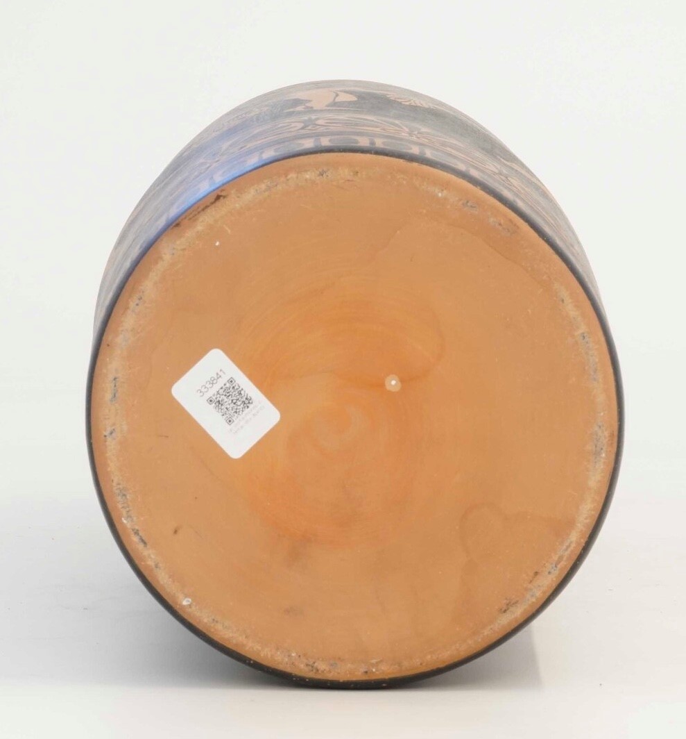 Portaombrelli in terracotta decorato all’etrusca, XX secolo