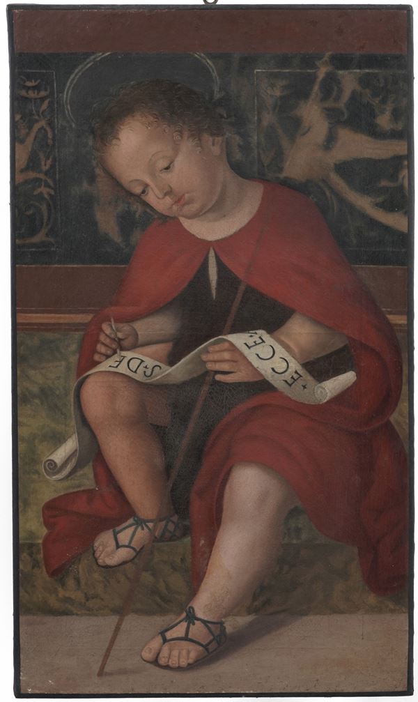 Nei modi della pittura del XVI secolo San Giovannino