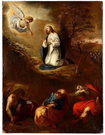 Orazione nell'Orto del Getzemani, olio su tela