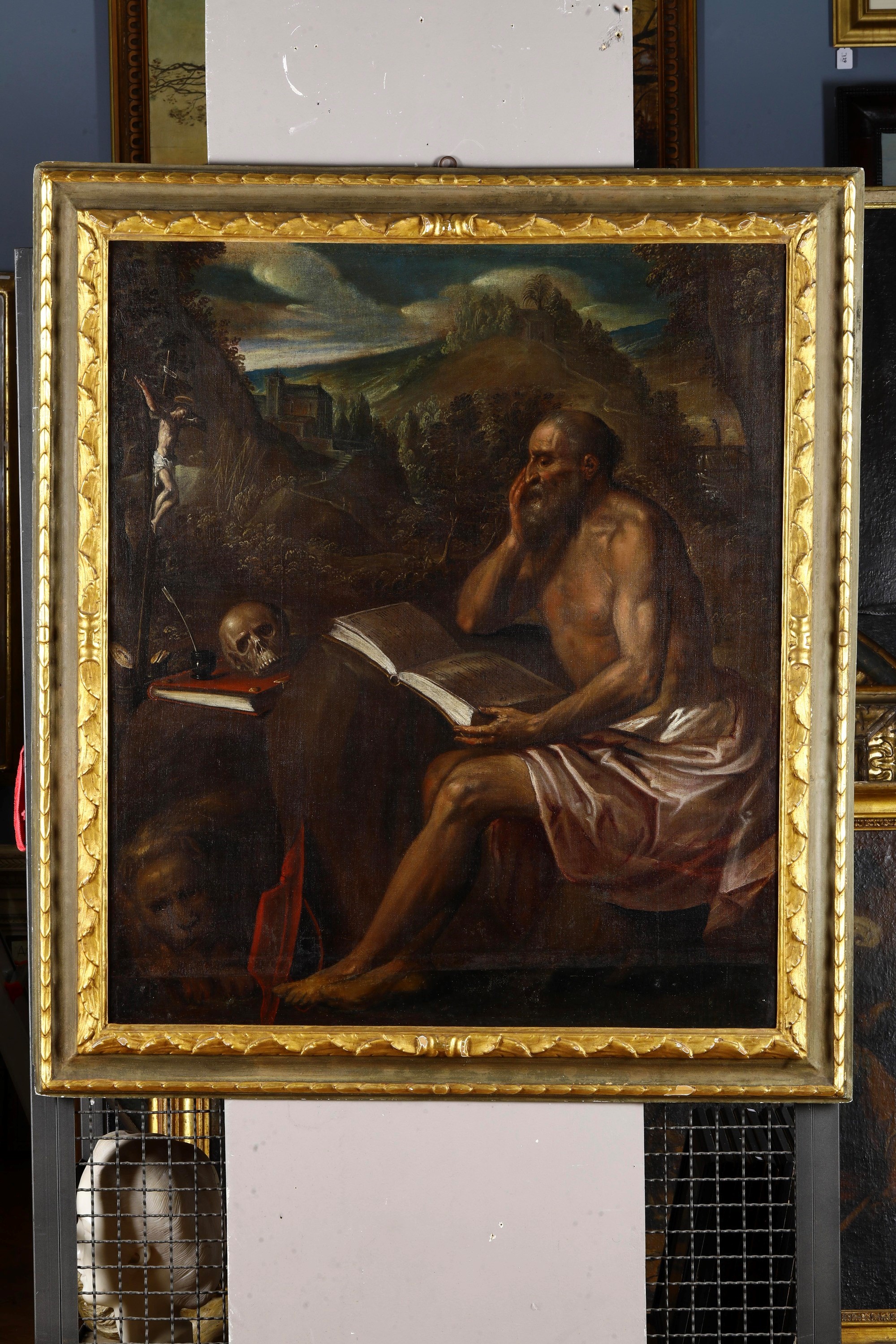 Gaspare Rem - San Girolamo, olio su tela