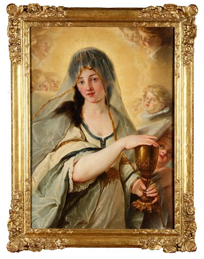 Scuola della fine del XVIII secolo, Allegoria della Fede, olio su tela