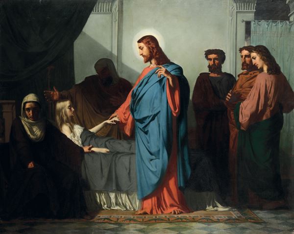 Scuola neoclassica dell'inizio del XIX secolo Miracolo di Gesù