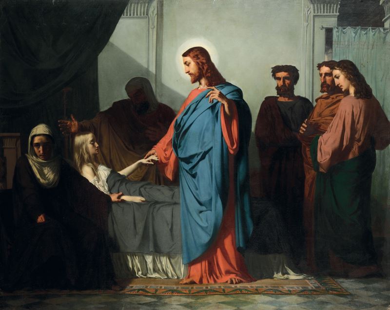 Scuola neoclassica dell'inizio del XIX secolo Miracolo di Gesù  - olio su tela - Auction Old Masters - II - Cambi Casa d'Aste