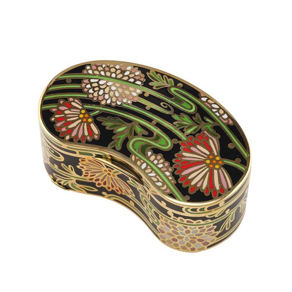 Enamel and gold box