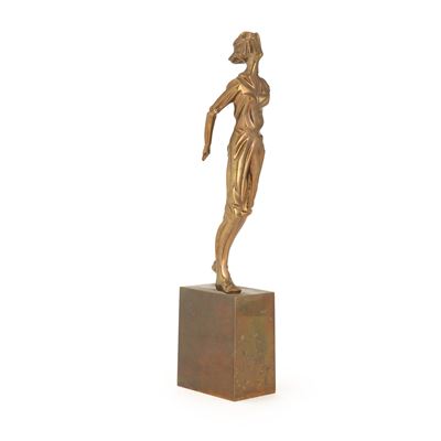 Donna - scultura in bronzo dorato