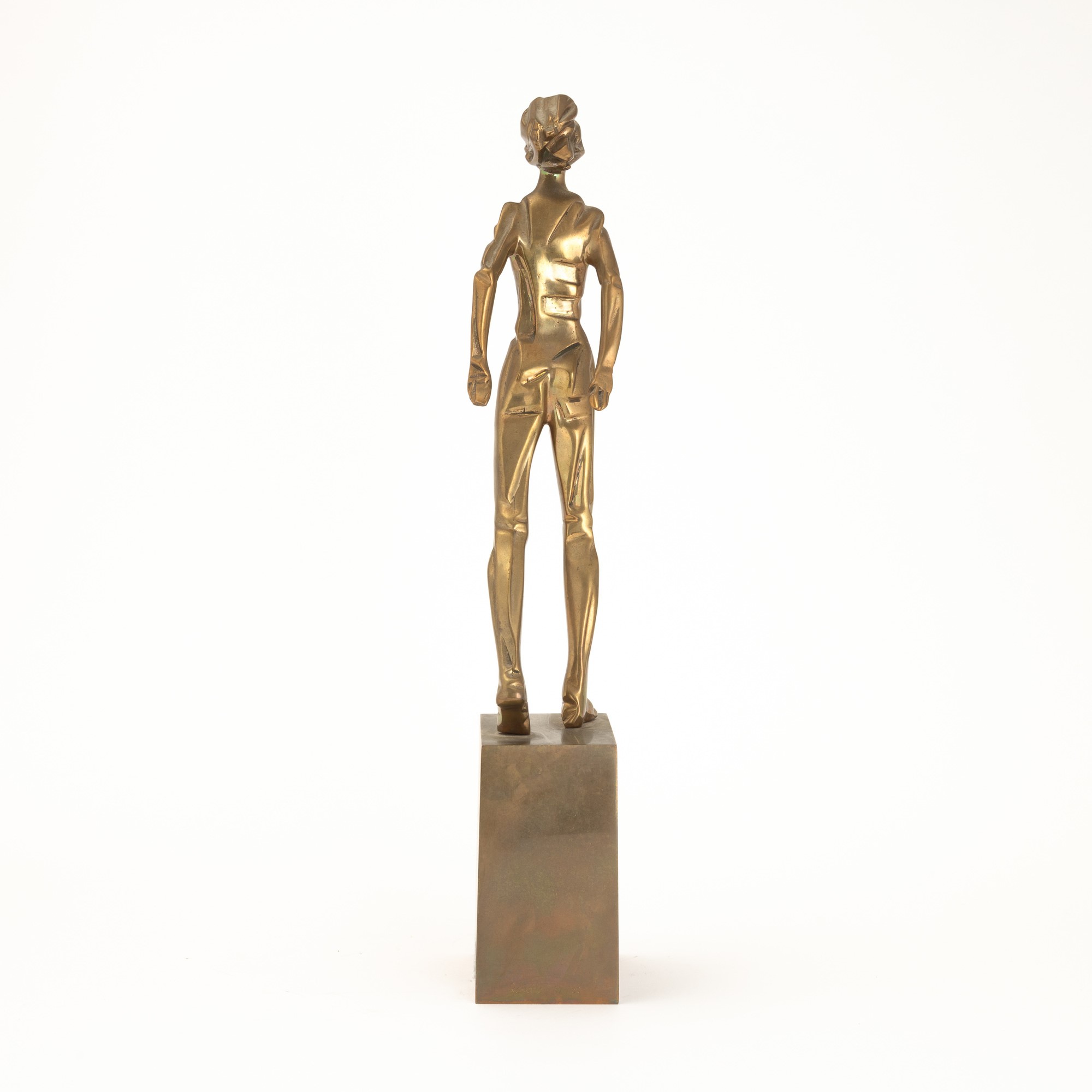 Mario Rossello - Donna - scultura in bronzo dorato