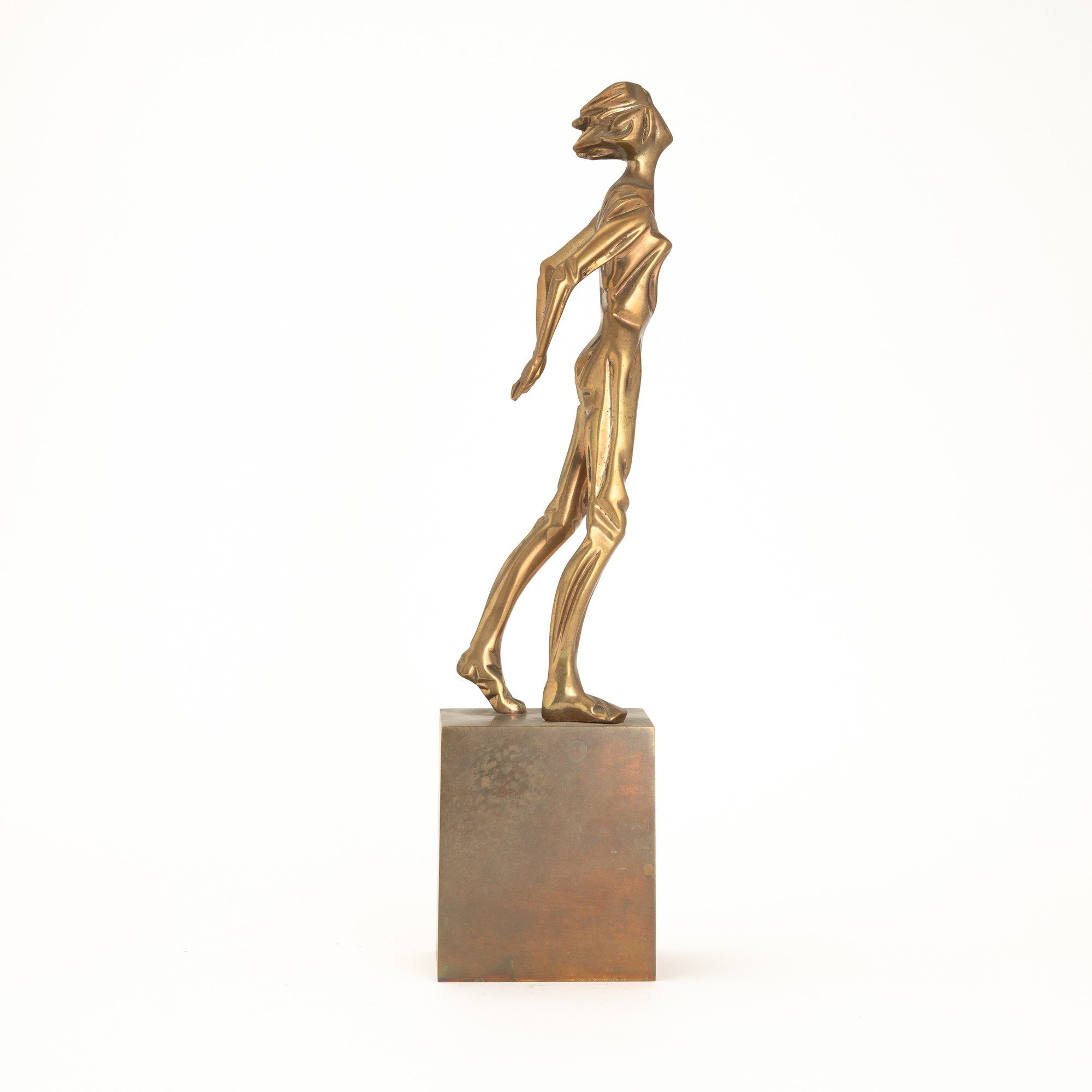 Mario Rossello - Donna - scultura in bronzo dorato