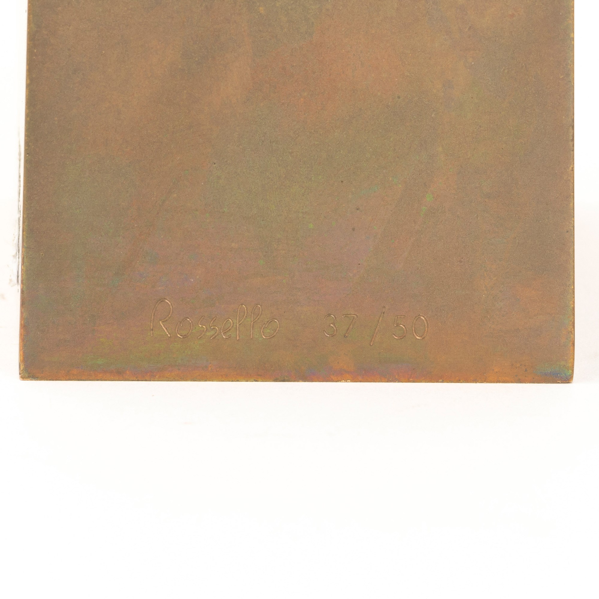 Mario Rossello - Donna - scultura in bronzo dorato