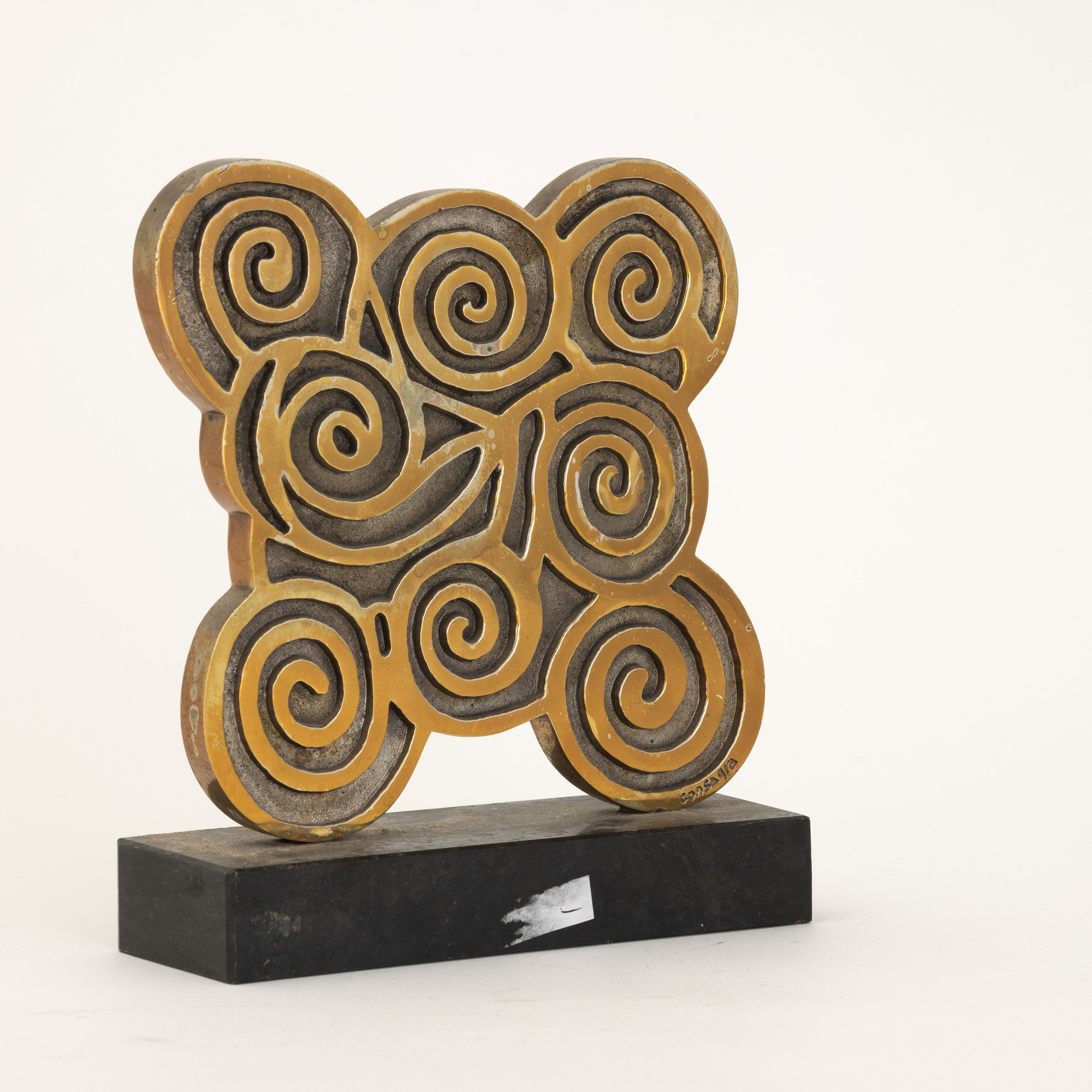 Pietro Consagra - Scultura in bronzo dorato