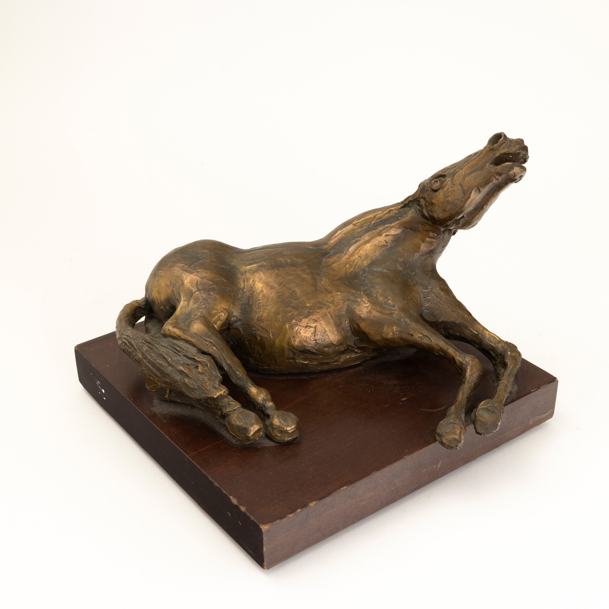 Bruno Cassinari - Cavallo, scultura in bronzo
