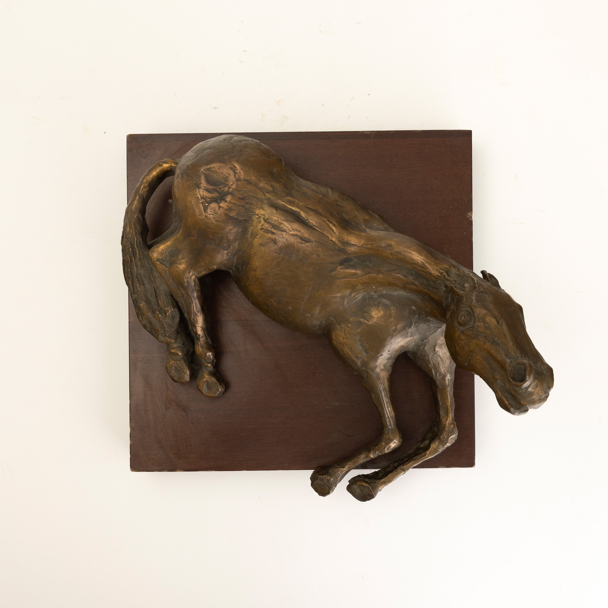 Bruno Cassinari - Cavallo, scultura in bronzo