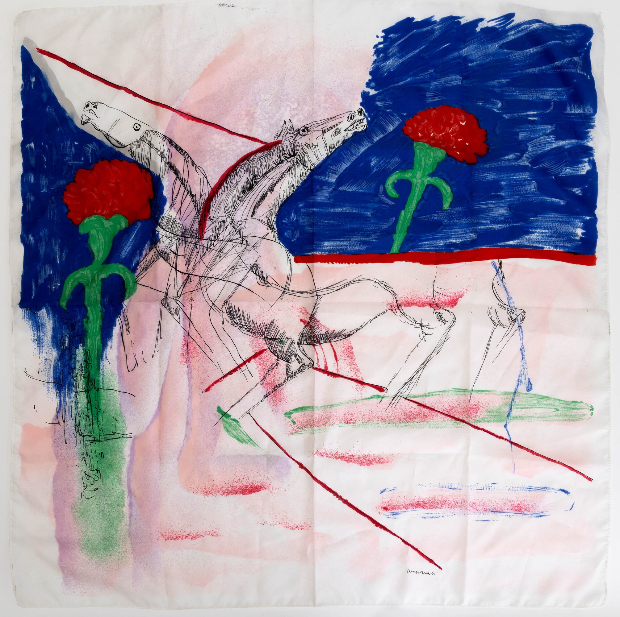 Bruno Cassinari - Coppia di foulard