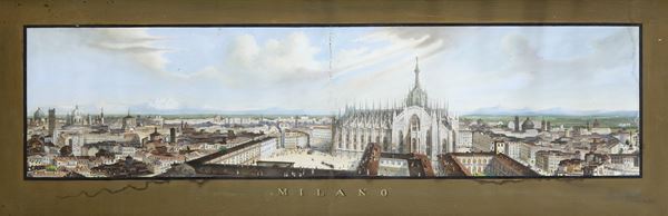 Milano - Grande veduta a volo d'uccello