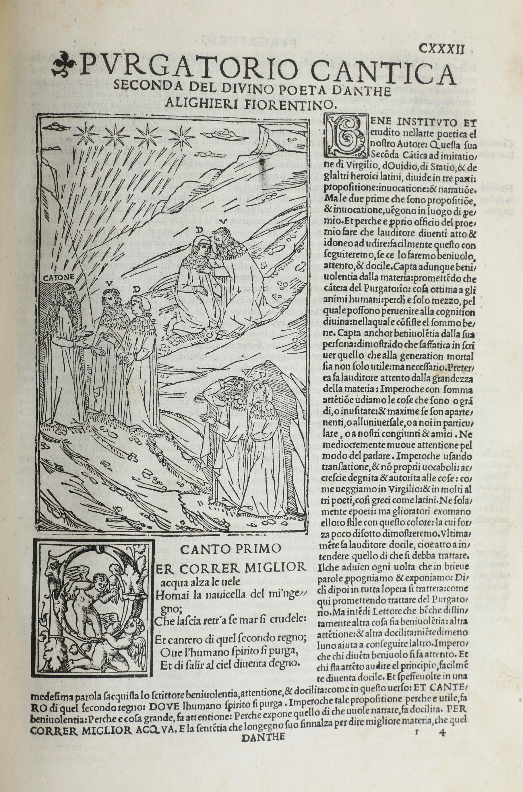 Alighieri Dante (1265-1321) Comedia di Danthe Alighieri Poeta Divino con L’esposizione di Cristof...