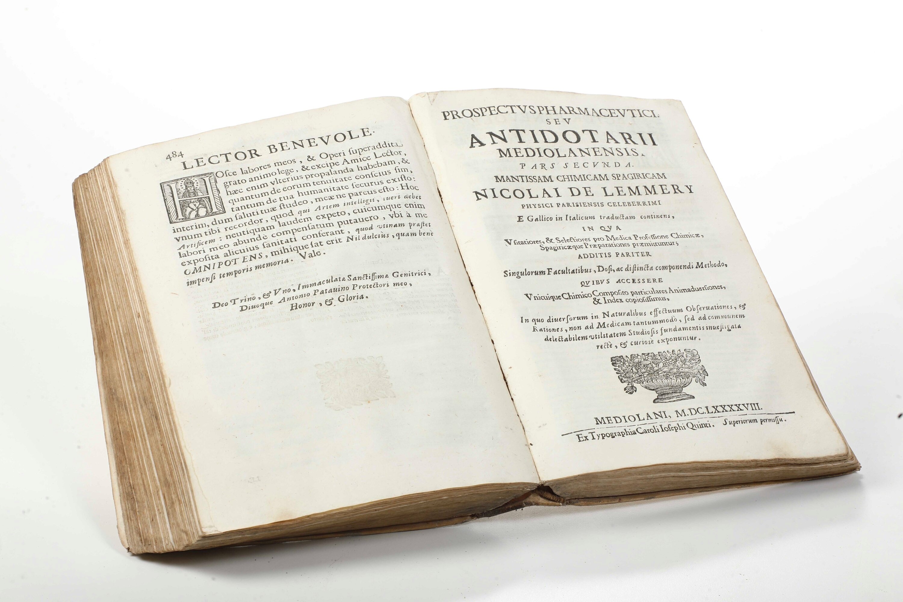 Castiglione Giovanni Onorato - Castiglione Branda Francesco Prospectus Pharmaceutici Antidotarium...