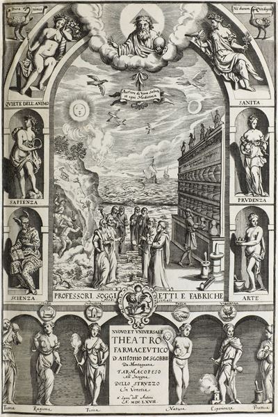 De Sgobbis da Montagnana Antonio (1603) Nuovo Et Universale Theatro Farmaceutico... in Venezia, n...