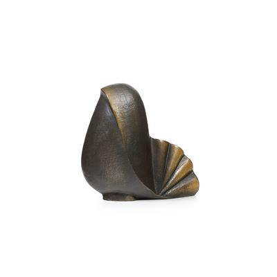 Colomba futurista, scultura in bronzo patinato