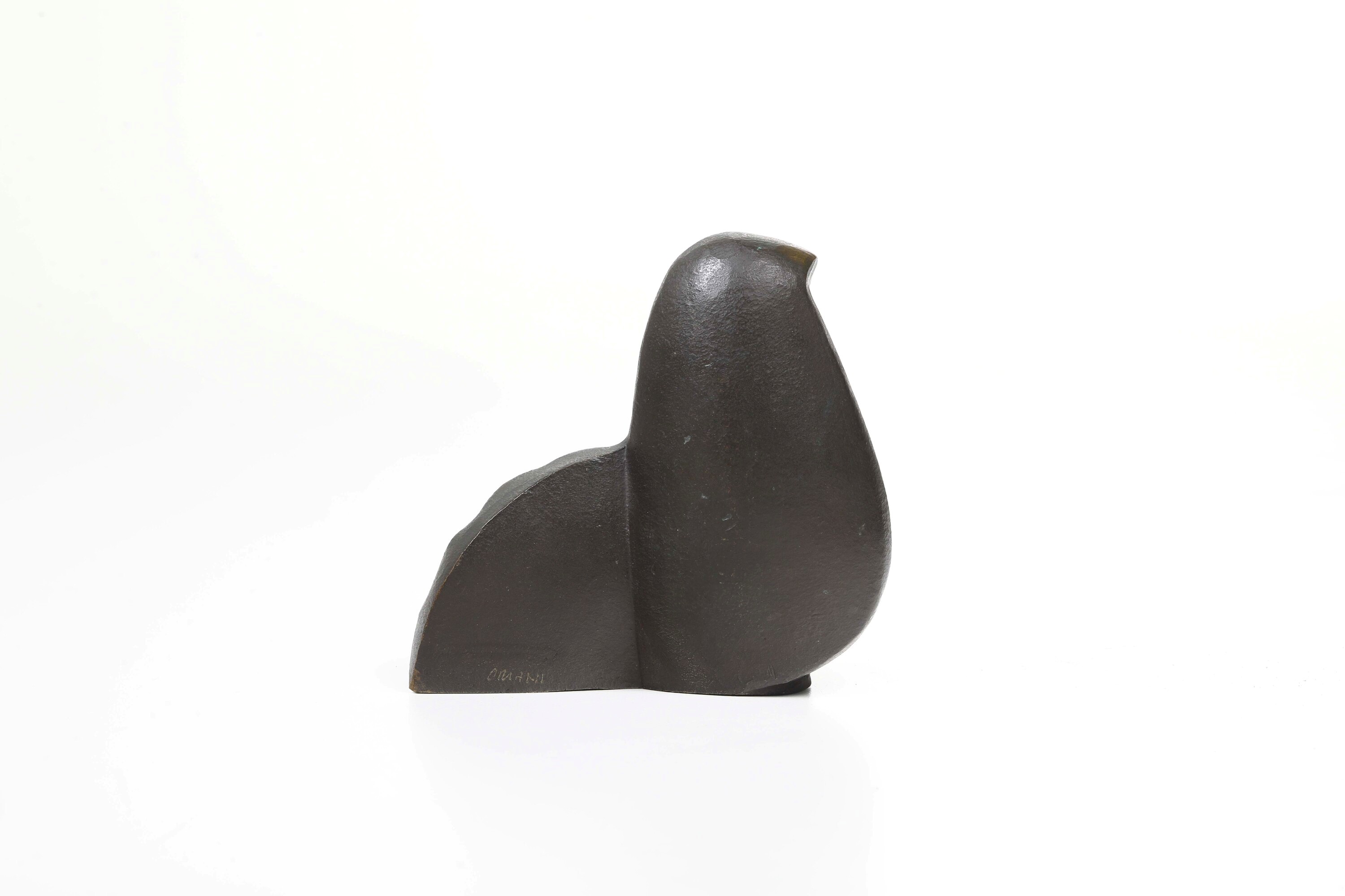 Pippo Oriani - Colomba futurista, scultura in bronzo patinato