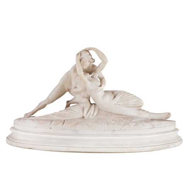 Scultore del XIX-XX secolo Amore e Psiche