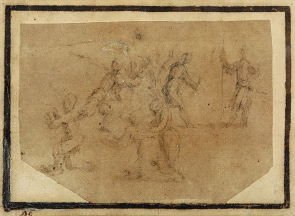 Scuola del XVI secolo Figure di soldati