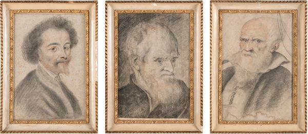 Scuola del XIX secolo Ritratti virili