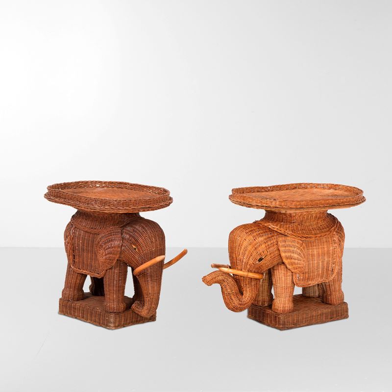 Vivai del sud : Due tavoli bassi zoomorfi  - Auction Design - Cambi Casa d'Aste